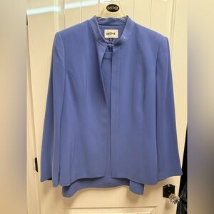 Kasper Suit 2 Piece Size 18 Excellent Condition Jacket & Skirt Periwinkle
